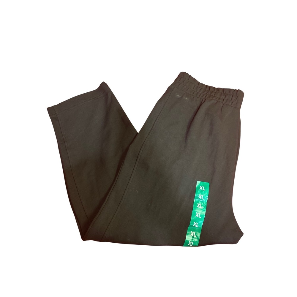 Danskin Black Wide Leg Lounge Pants XL Yoga Travel Elastic Waist Relaxed Fit